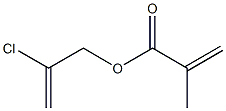 2-Propenoic acid, 2-methyl-, 2-chloro-2-propenyl ester 结构式