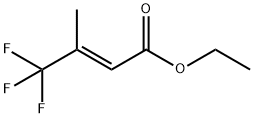 2-Butenoic acid, 4,4,4-trifluoro-3-methyl-, ethyl ester, (E)- 结构式