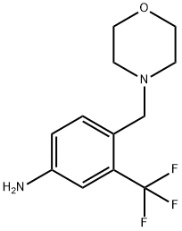 4-(吗啉代甲基)-3-(三氟甲基)苯胺 结构式