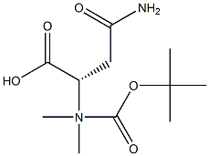 (S)-2-((叔丁氧基羰基)氨基)-4-(二甲基氨基)-4-氧代丁酸 结构式