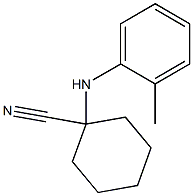 Cyclohexanecarbonitrile, 1-[(2-methylphenyl)amino]- 结构式