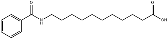 N-苯甲酰基-11-氨基十一酸 结构式