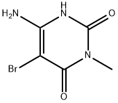 2,4(1H,3H)-Pyrimidinedione,6-amino-5-bromo-3-methyl- 结构式