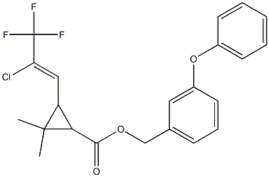 氯氰菊酯杂质6(非对映异构体混合物) 结构式