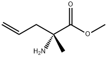 (R)-2-氨基-2-甲基戊-4-烯酸甲酯 结构式