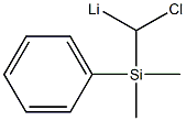 Lithium, [chloro(dimethylphenylsilyl)methyl]- 结构式