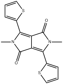 Pyrrolo[3,4-c]pyrrole-1,4-dione, 2,5-dihydro-2,5-dimethyl-3,6-di-2-thienyl- 结构式