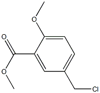 5-(氯甲基)-2-甲氧基苯甲酸甲酯 结构式