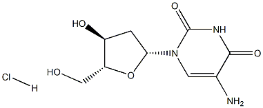 5-Amino-2'-deoxyuridine hydrochloride 结构式