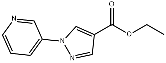 1-(吡啶-3-基)-1H-吡唑-4-羧酸乙酯 结构式