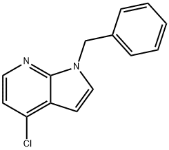 1-benzyl-4-chloro-1H-pyrrolo[2,3-b]pyridine 结构式