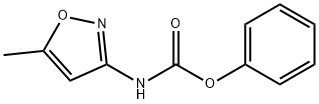 苯基N-(5-甲基-1,2-噁唑-3-基)氨基甲酸酯 结构式