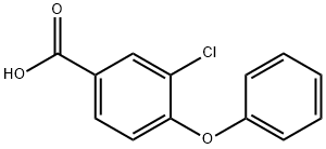 3-氯-4-苯氧基苯甲酸 结构式