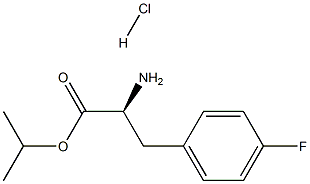 L-4-氟苯丙氨酸-1-甲基乙基酯盐酸盐 结构式