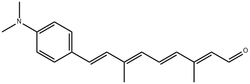 9-(4-Dimethylamino-phenyl)-3,7-dimethyl-nona-2,4,6,8-tetraenal 结构式