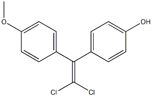 4-[2,2-Dichloro-1-(4-methoxyphenyl)ethenyl]phenol 结构式