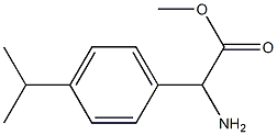 2-氨基-2-(4-异丙基苯基)乙酸甲酯 结构式