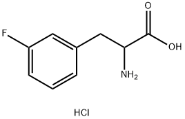 DL-3-氟苯丙氨酸盐酸盐 结构式