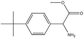 2-氨基-2-(4-(叔丁基)苯基)乙酸甲酯 结构式