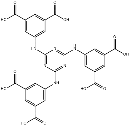 2,4,6-三(3,5-二羧基苯基氨基)-1,3,5-三嗪 结构式