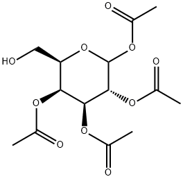 1,2,3,4-四-O-乙酰-D-吡喃半乳糖苷 结构式