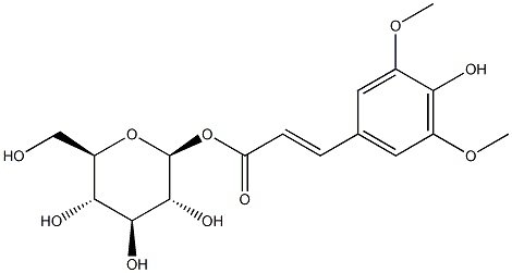 1-O-sinapoyl-beta-D-glucose 结构式