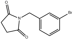 1-(3-溴苄基)吡咯烷-2,5-二酮 结构式