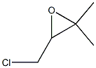 3-(chloromethyl)-2,2-dimethyl-oxirane 结构式