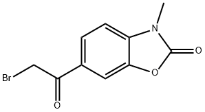 6-(2-溴乙酰)-3-甲基苯并[D]噁唑-2(3H)-酮 结构式