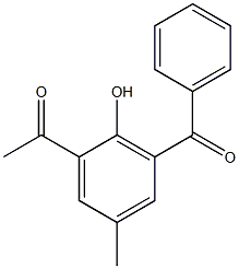 Ethanone, 1-(3-benzoyl-2-hydroxy-5-methylphenyl)- 结构式