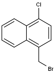 1-(溴甲基)-4-氯萘 结构式