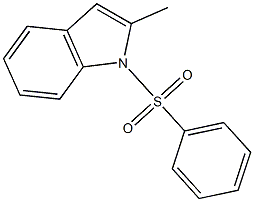 1H-Indole, 2-methyl-1-(phenylsulfonyl)- 结构式