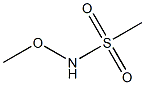 Methanesulfonamide, N-methoxy- 结构式