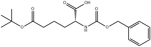 N-CBZ-R-2-氨基己二酸-6-叔丁酯 结构式