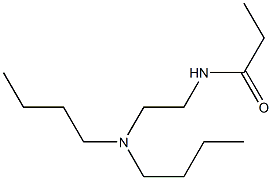 Propanamide, N-[2-(dibutylamino)ethyl]- 结构式