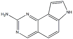 7H-吡咯并[2,3-H]喹唑啉-2-胺 结构式