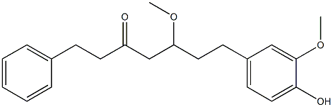 3-Heptanone, 7-(4-hydroxy-3-methoxyphenyl)-5-methoxy-1-phenyl- 结构式