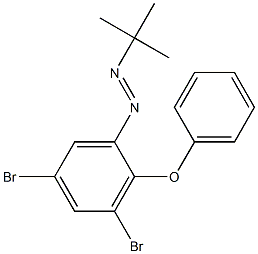 Diazene, (3,5-dibromo-2-phenoxyphenyl)(1,1-dimethylethyl)- 结构式