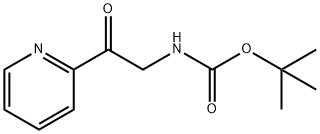 Carbamic acid, [2-oxo-2-(2-pyridinyl)ethyl]-, 1,1-dimethylethyl ester 结构式