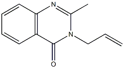 4(3H)-Quinazolinone, 2-methyl-3-(2-propenyl)- 结构式