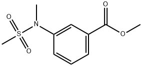 3-(N-甲基甲基磺酰胺)苯甲酸甲酯 结构式