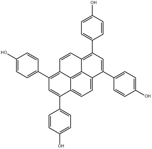 1,3,6,8-四(4-羟基苯基)芘 结构式