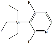 (2,4-difluoropyridin-3-yl)-triethylsilane 结构式