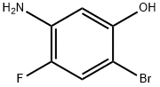 5-氨基-2-溴-4-氟苯酚 结构式