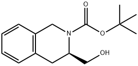 (R)-N-BOC-1,2,3,4-四氢-3-异喹啉甲醇 结构式