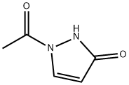 1-(3-羟基-1H-吡唑-1-基)乙酮 结构式