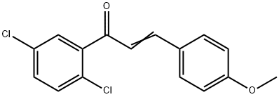 (2E)-1-(2,5-dichlorophenyl)-3-(4-methoxyphenyl)prop-2-en-1-one 结构式