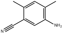 5-氨基-2,4-二甲基苯腈 结构式