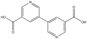 3,3'-联吡啶]-5,5'-二羧酸 结构式