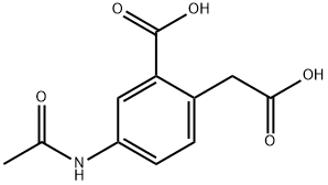 2-(carboxymethyl)-5-acetamidobenzoic acid 结构式